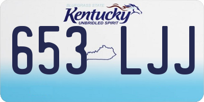 KY license plate 653LJJ