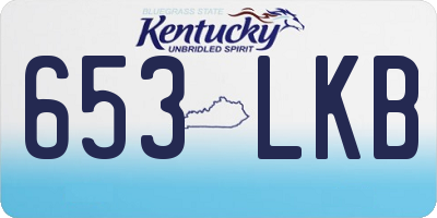 KY license plate 653LKB