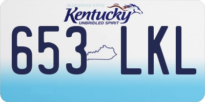 KY license plate 653LKL