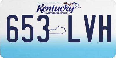 KY license plate 653LVH