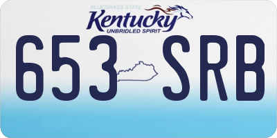 KY license plate 653SRB