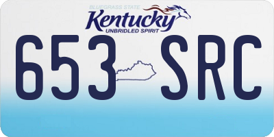 KY license plate 653SRC