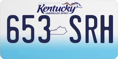 KY license plate 653SRH