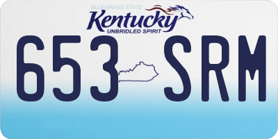 KY license plate 653SRM