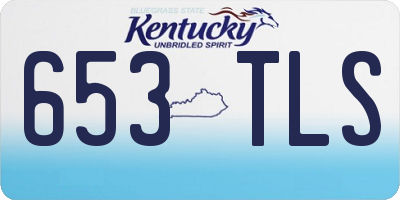 KY license plate 653TLS