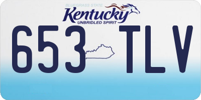 KY license plate 653TLV
