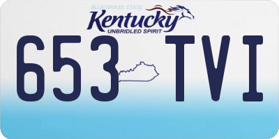 KY license plate 653TVI