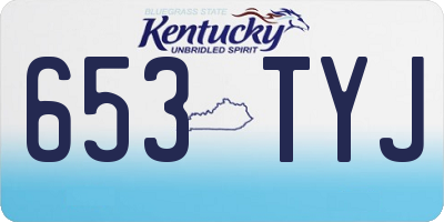 KY license plate 653TYJ