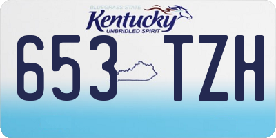 KY license plate 653TZH