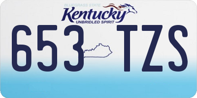 KY license plate 653TZS