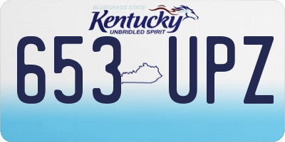 KY license plate 653UPZ