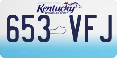 KY license plate 653VFJ