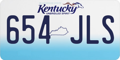 KY license plate 654JLS