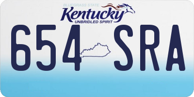 KY license plate 654SRA