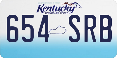 KY license plate 654SRB