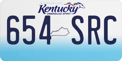 KY license plate 654SRC