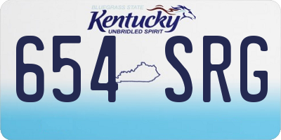 KY license plate 654SRG
