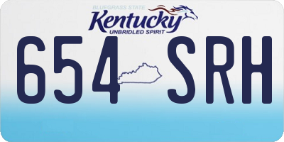 KY license plate 654SRH