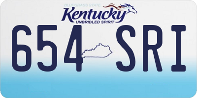 KY license plate 654SRI