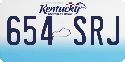 KY license plate 654SRJ