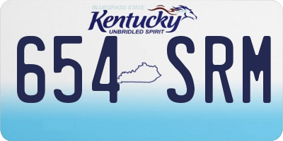 KY license plate 654SRM