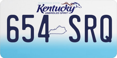 KY license plate 654SRQ