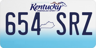 KY license plate 654SRZ