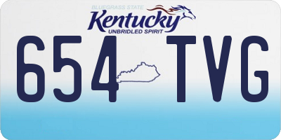 KY license plate 654TVG