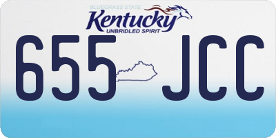 KY license plate 655JCC