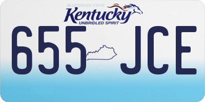 KY license plate 655JCE