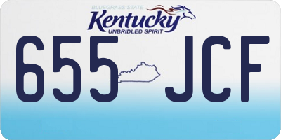 KY license plate 655JCF