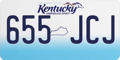 KY license plate 655JCJ