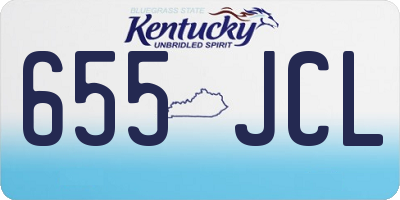 KY license plate 655JCL