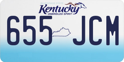 KY license plate 655JCM