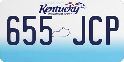 KY license plate 655JCP