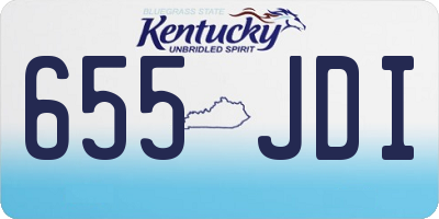 KY license plate 655JDI