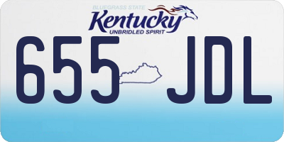 KY license plate 655JDL