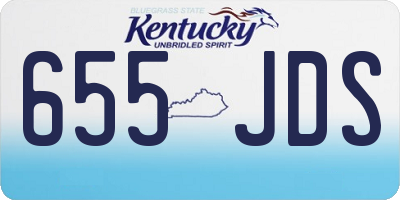 KY license plate 655JDS