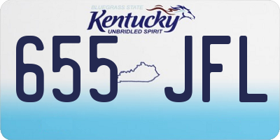 KY license plate 655JFL
