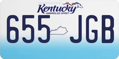 KY license plate 655JGB