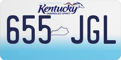 KY license plate 655JGL