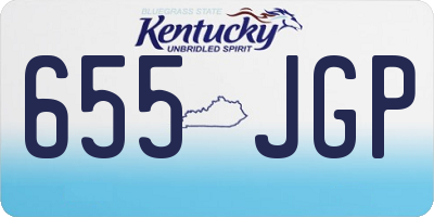 KY license plate 655JGP