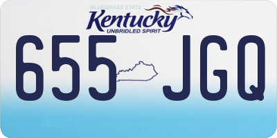 KY license plate 655JGQ