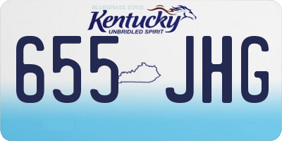 KY license plate 655JHG