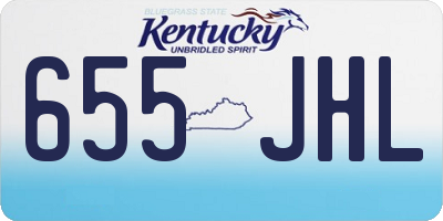 KY license plate 655JHL