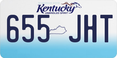 KY license plate 655JHT