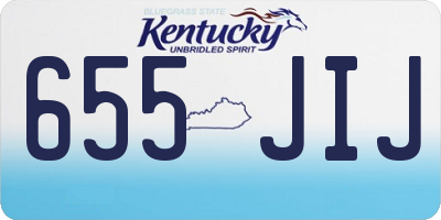 KY license plate 655JIJ