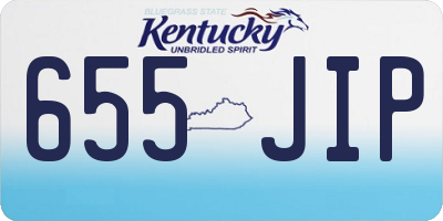 KY license plate 655JIP