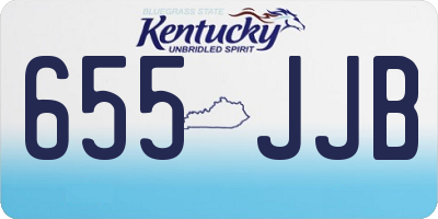 KY license plate 655JJB