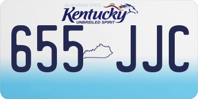 KY license plate 655JJC